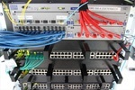 Het redundant uitgevoerde netwerk van het datacenter